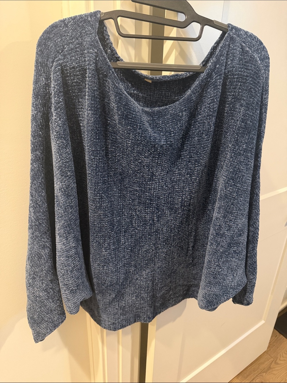 Cozy Chenille Oversized Sweater - Blue